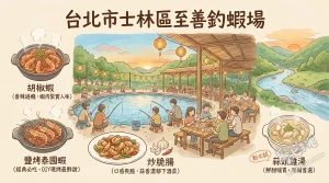 台北市士林區至善釣蝦場