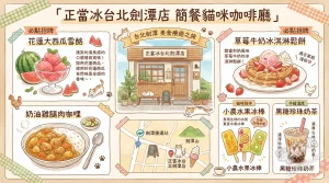 正當冰台北劍潭店 簡餐貓咪咖啡廳