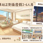 台北車站正對面度假2-6人房