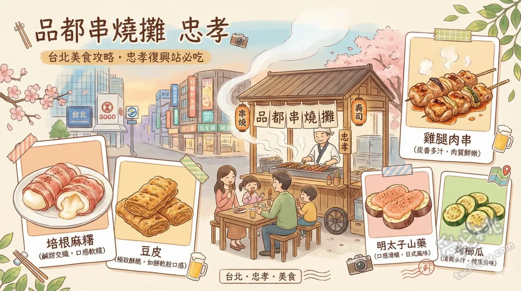品都串燒攤 忠孝