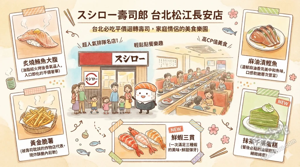 スシロー壽司郎 台北松江長安店