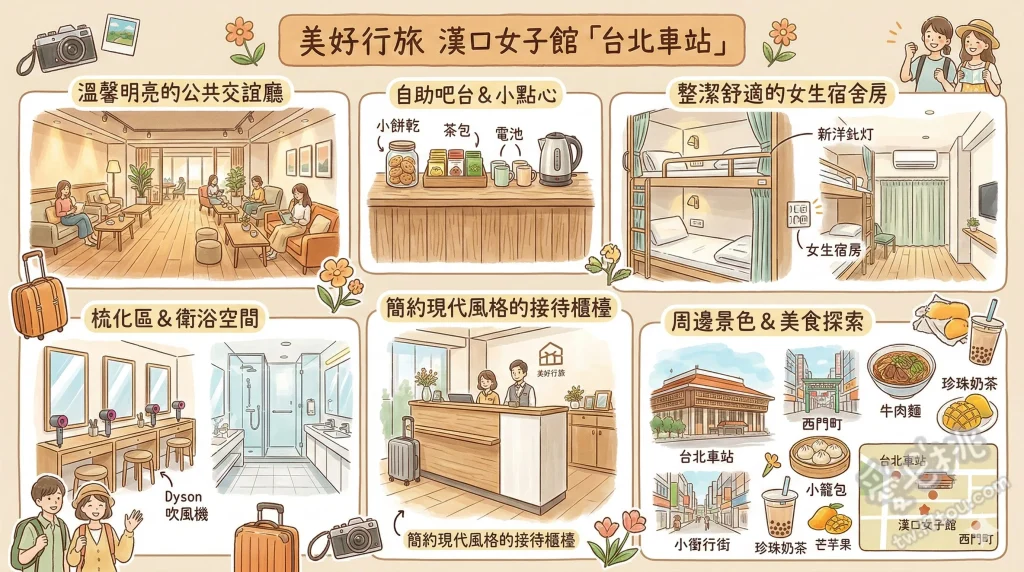 美好行旅漢口女子館「台北車站」