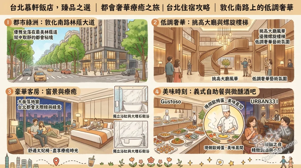 台北慕軒飯店，臻品之選