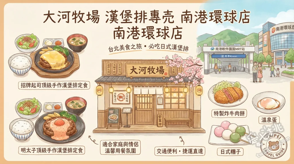 大河牧場 漢堡排專売 南港環球店