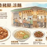 金香豬腳 涼麵
