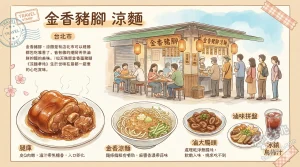 金香豬腳 涼麵
