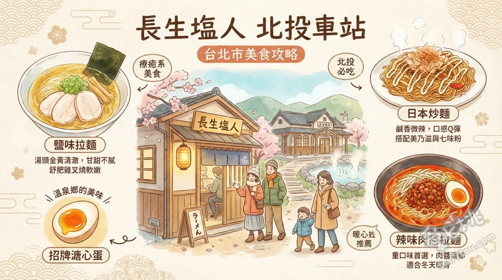 長生塩人 北投車站