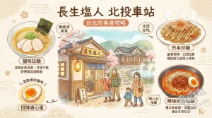 長生塩人 北投車站