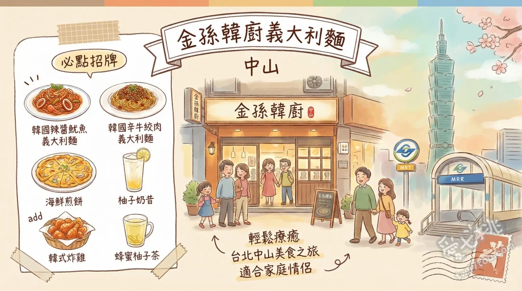 金孫韓廚 義大利麵 中山
