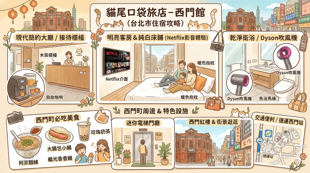 貓尾口袋旅店 - 西門館