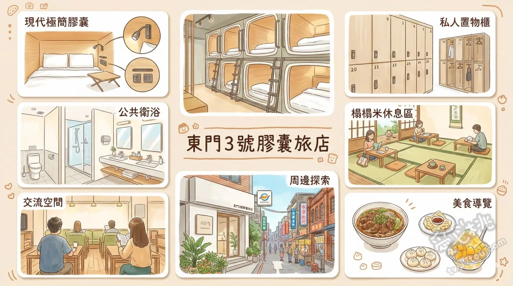 東門3號膠囊旅店