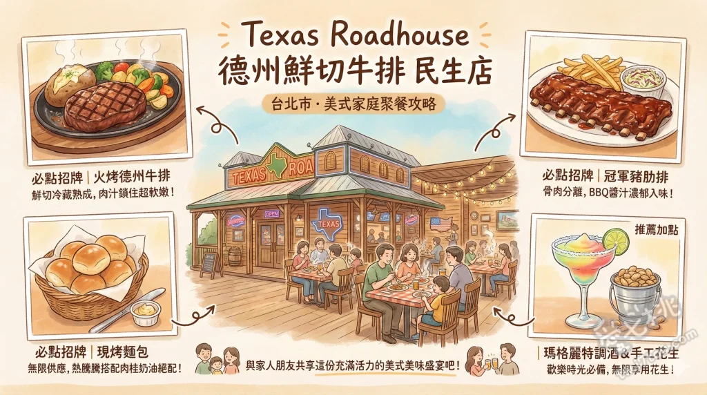 Texas Roadhouse 德州鮮切牛排 民生店