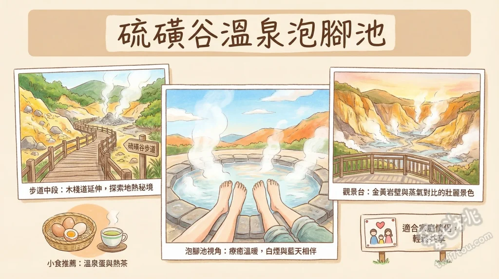 硫磺谷溫泉泡腳池