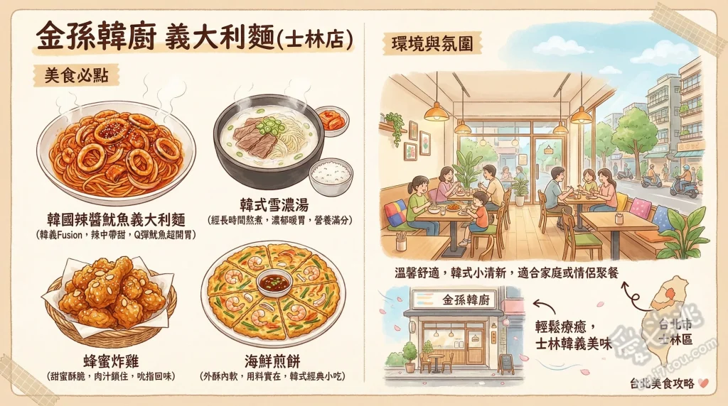 金孫韓廚 義大利麵 士林店