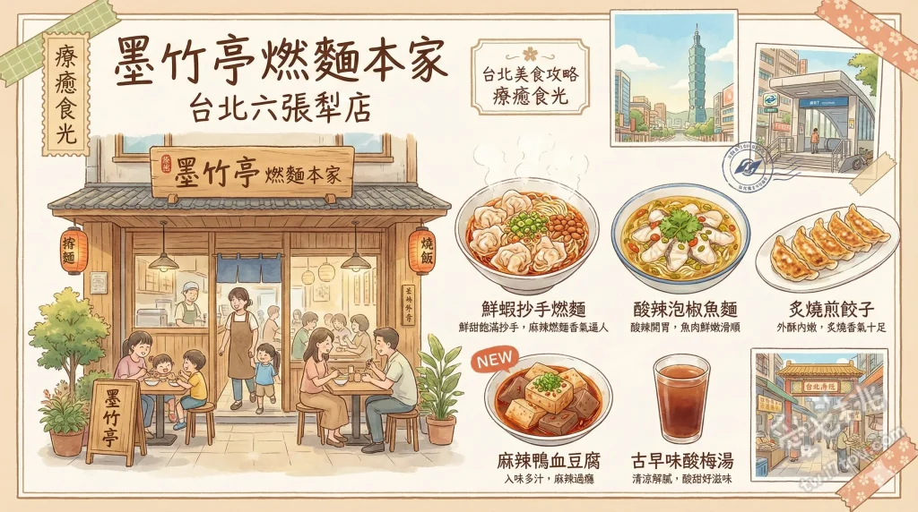 墨竹亭 燃麵本家 台北六張犁店