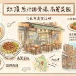 灶頂 原汁排骨湯,高麗菜飯