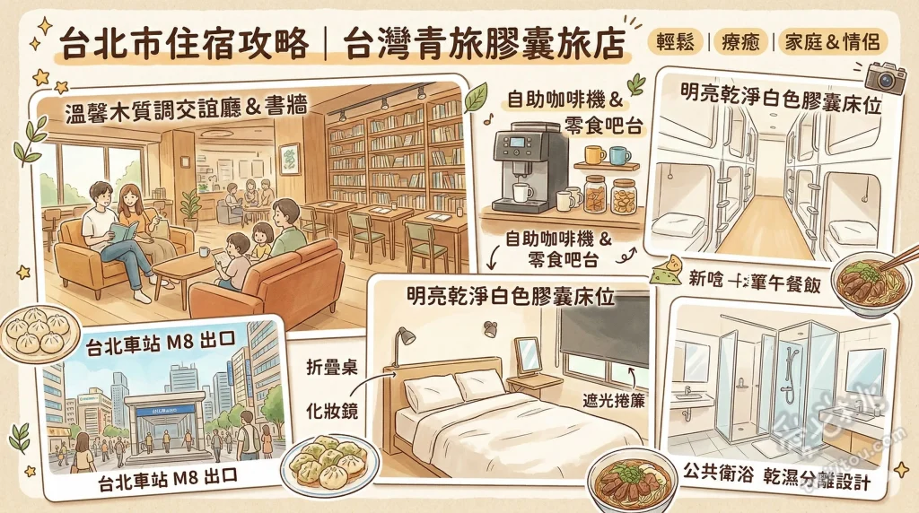 台灣青旅膠囊旅店
