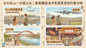 台北松山一日遊必去｜看飛機逛夜市免開車情侶約會攻略