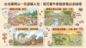 台北陽明山一日遊懶人包｜賞花看牛家庭放電必去秘境