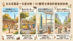 台北信義區一日遊攻略｜101觀景台情侶約會逛街秘境