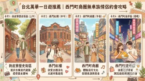 台北萬華一日遊推薦｜西門町商圈無車族情侶約會攻略