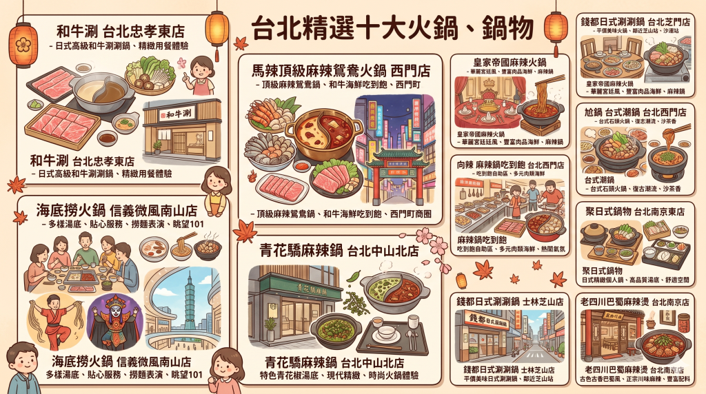 台北市十大精選火鍋、鍋物推薦