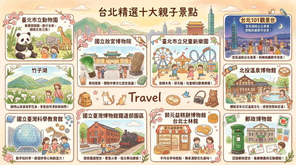 台北精選十大親子景點