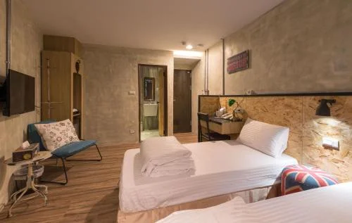 豪華房(兩床) - 有衛浴 (Deluxe Twin Room with Bathroom)