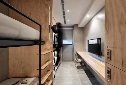 四人房 - 可住4大人/有房外專屬衛浴 (Quad Room 4 adults: Bathroom exclusively outside the room)