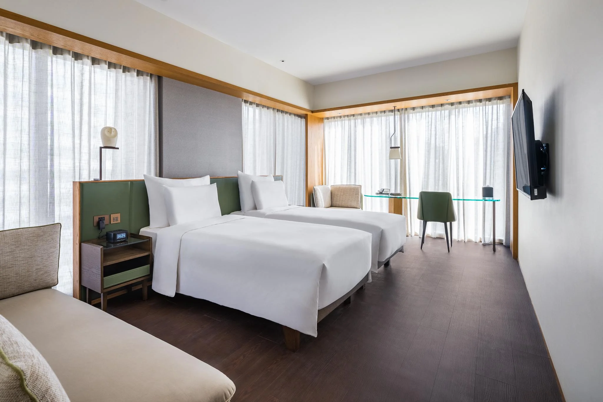 隅鴞客房 兩張單人床 (Corner Loft Twin Room)