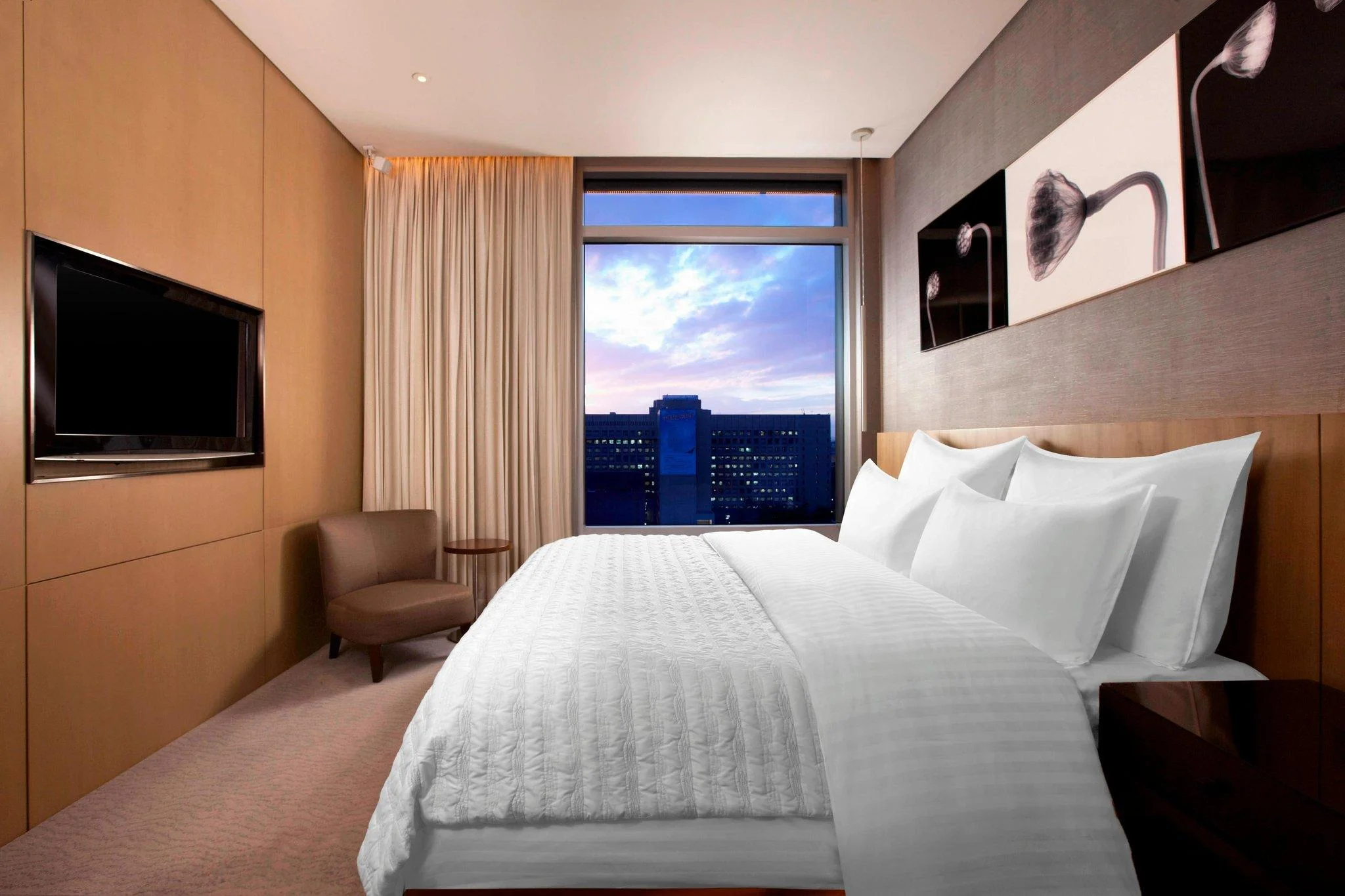 Corner Suite, 1 Bedroom Suite, 1 King, 101 Building view, Corner room