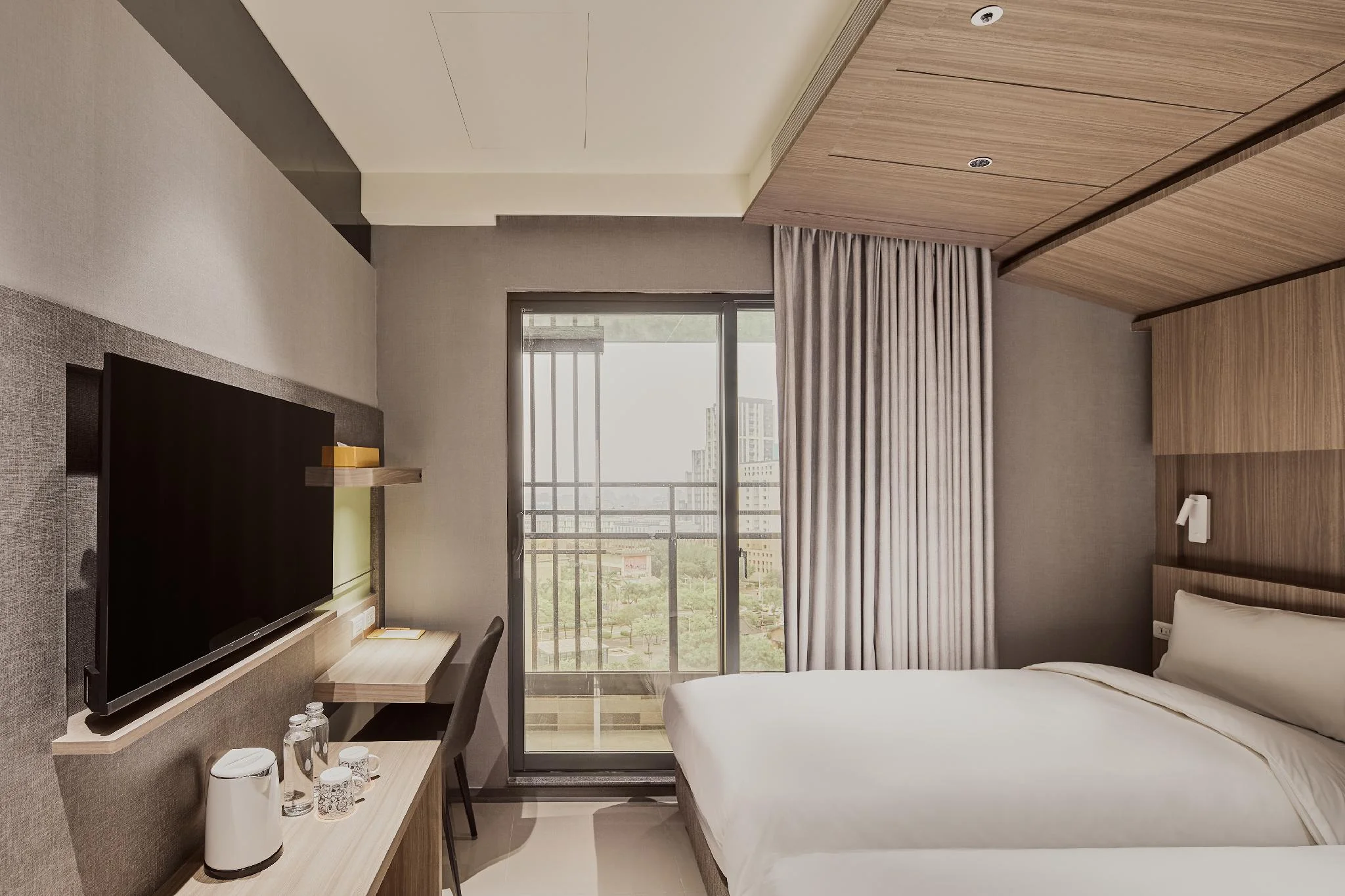 雙床間- 帶陽台和私人浴室 (Twin Room with Balcony and Private Bathroom)