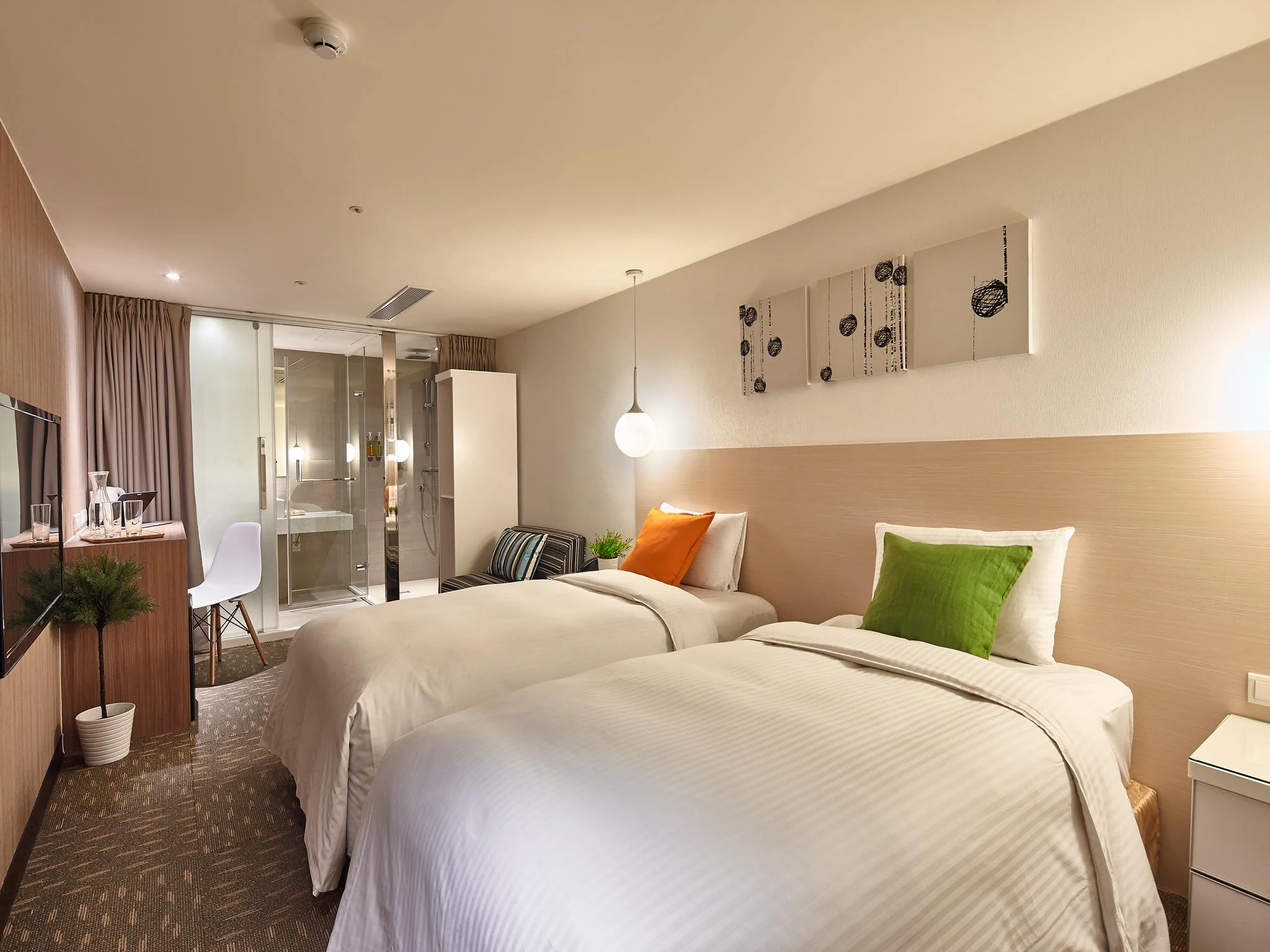 標準房(兩床) - 無窗 (Standard Twin Room without Window)