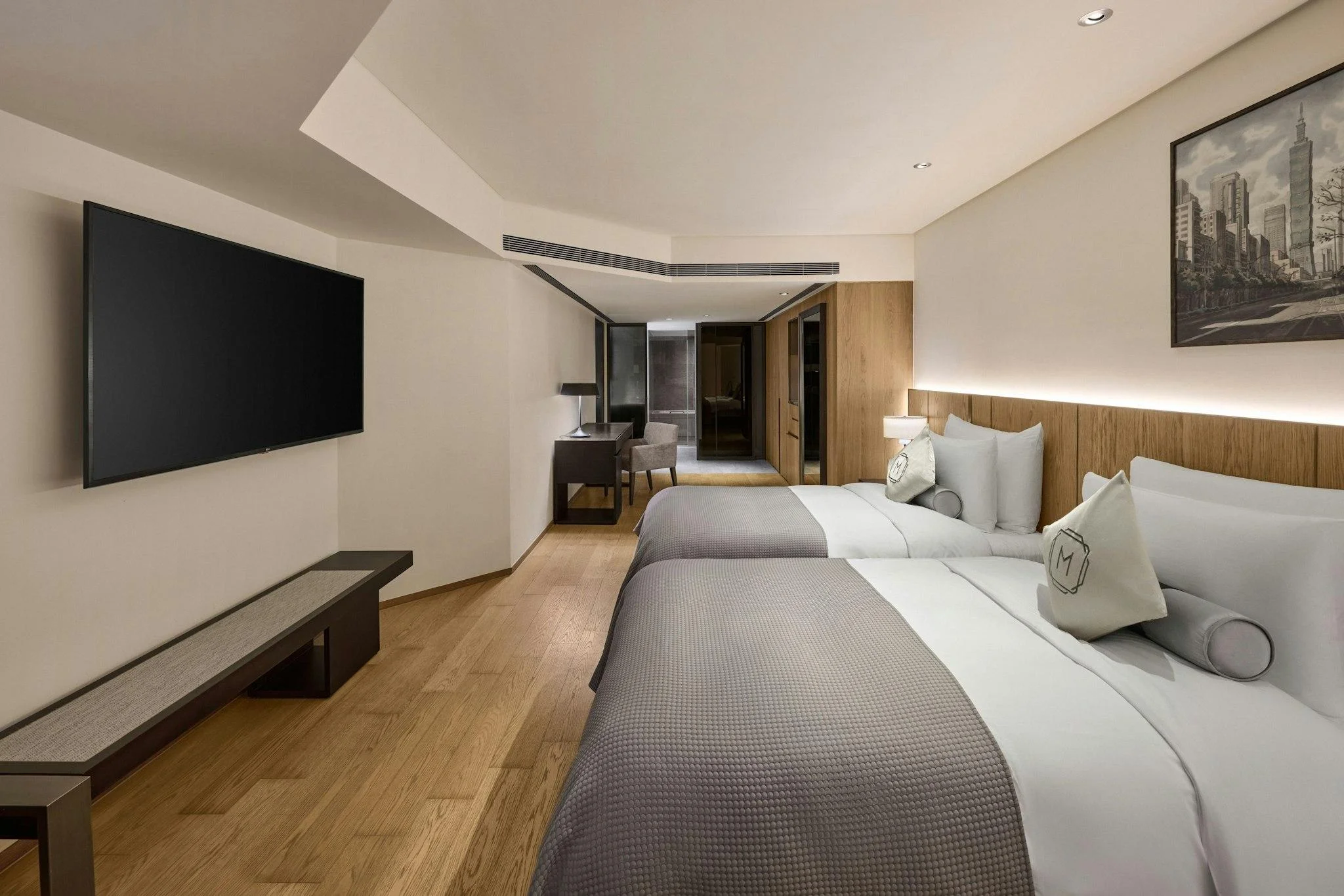 Oasis Room, Guest room, 2 Twin, City view