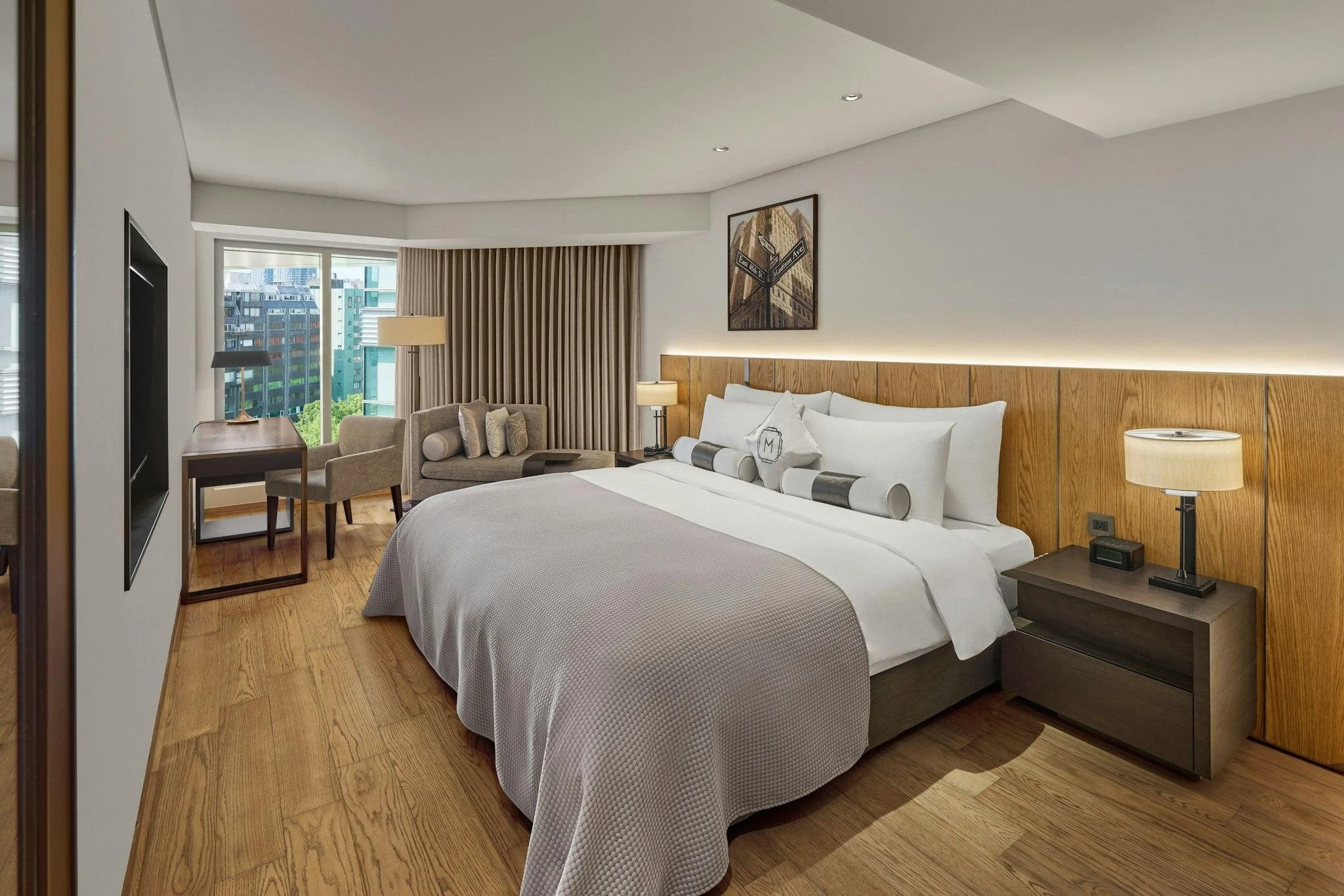 經典客房一大床 (Classic Room, Guest room, 1 King, City view)