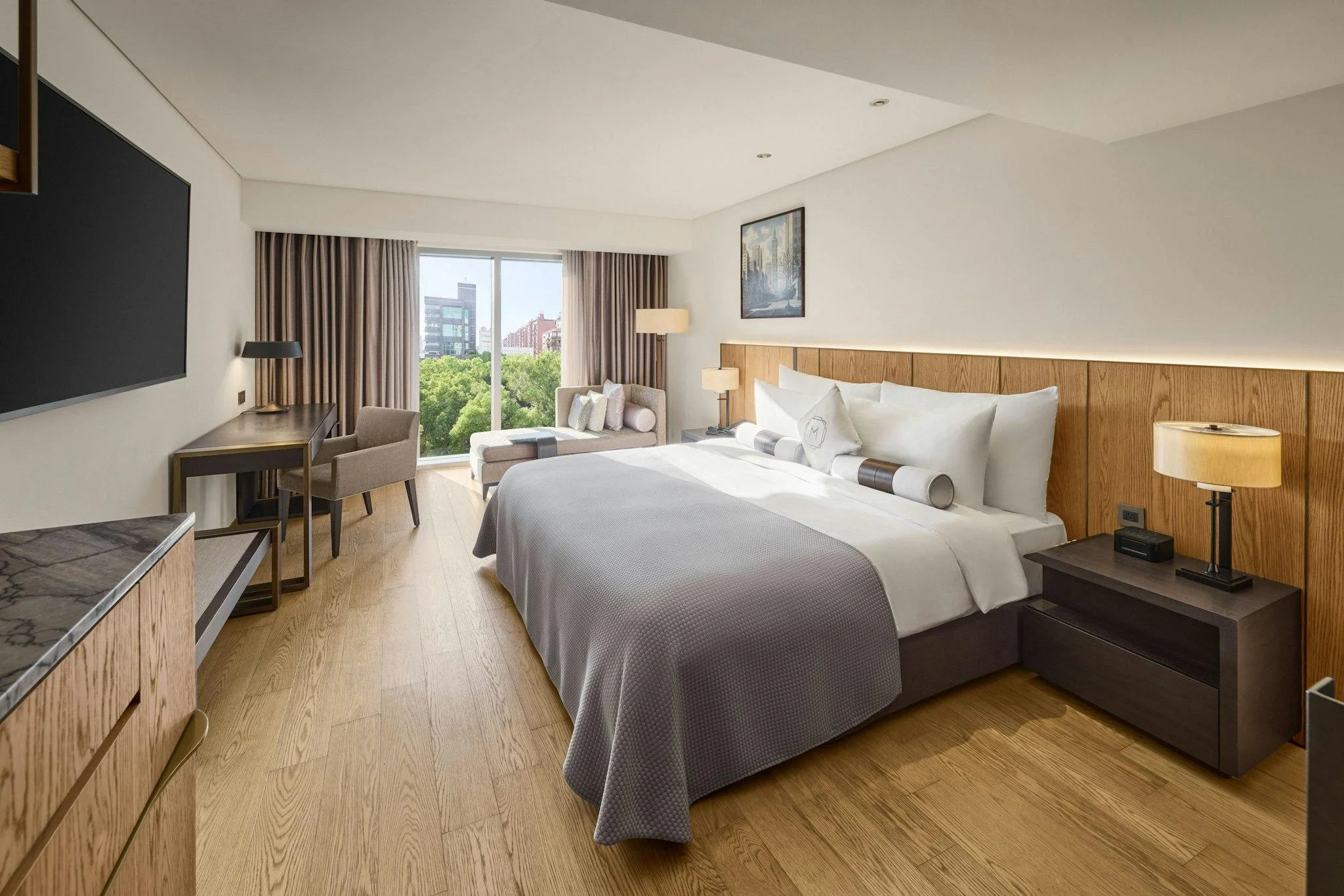 綠景客房一大床 (Oasis Room, Guest room, 1 King, City view)