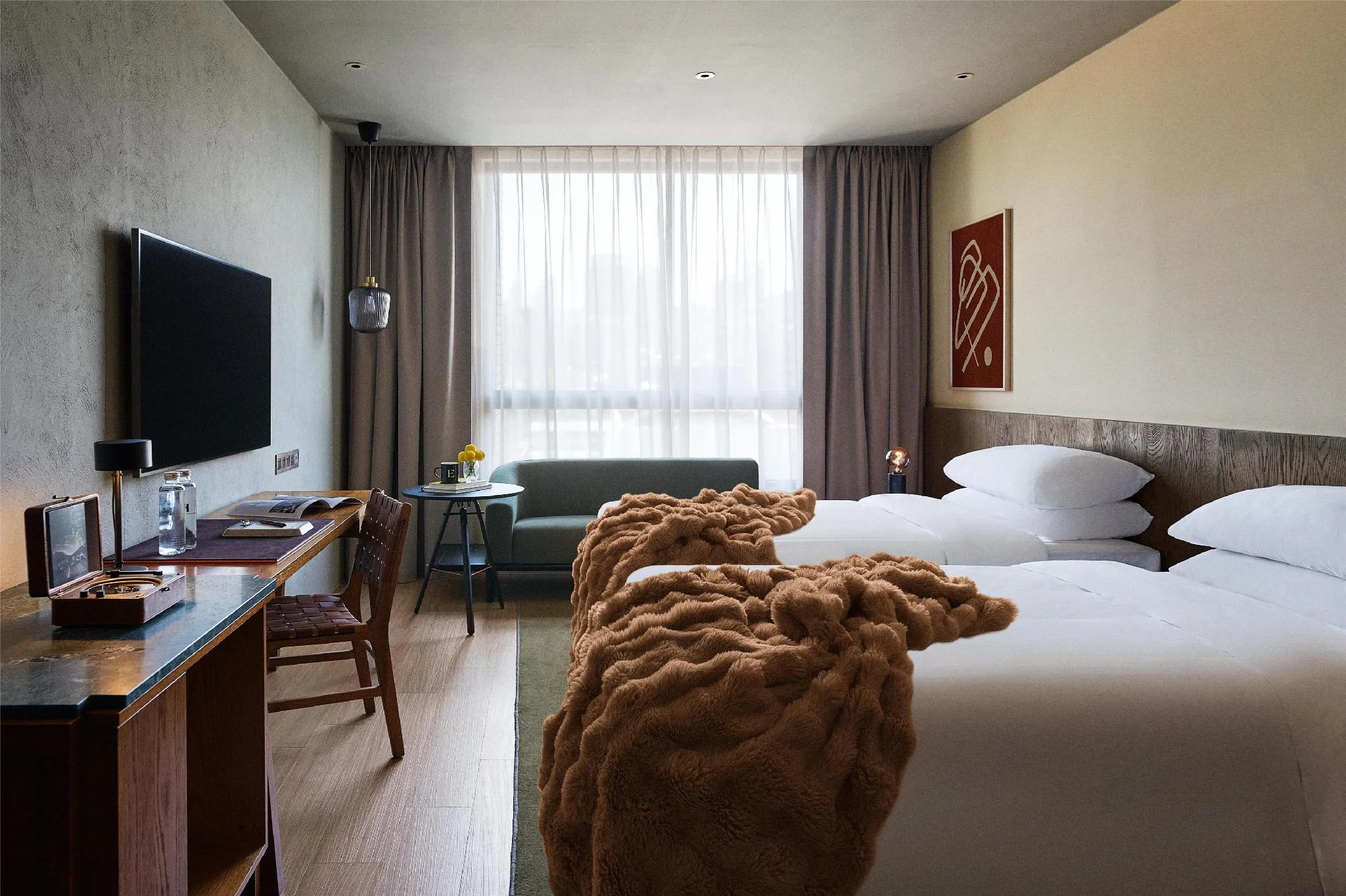 客房(2張單人床) (2 Twin Beds)